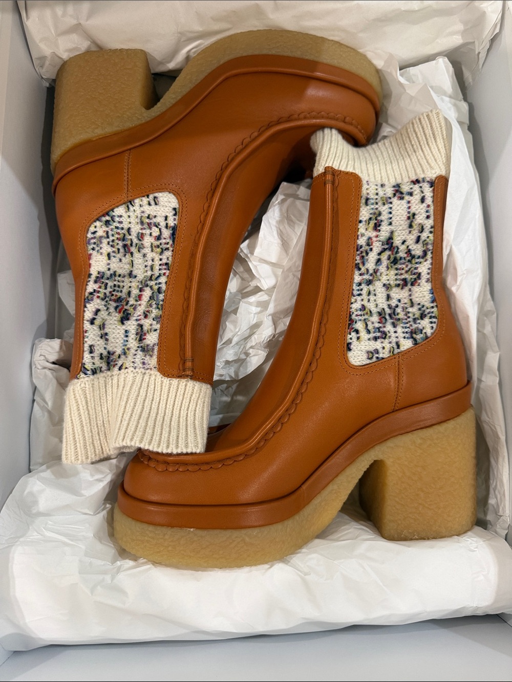 Chloé Jamie Ankle Boots in Luminous Ochre